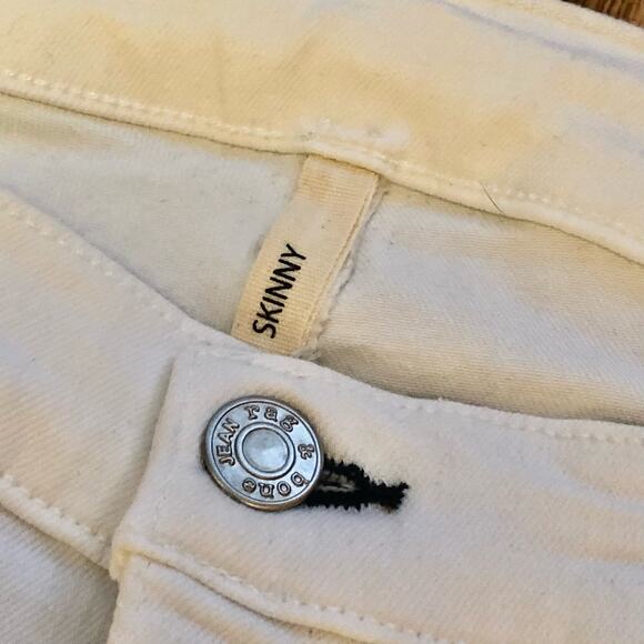 Rag & Bone Bright White Skinny Leg Jeans Size 32 - Picture 4 of 14